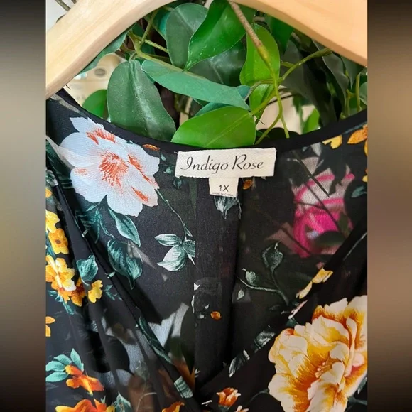 Yellow and Orange Long Sleeve Bishop Sundress - Picture 3 of 4